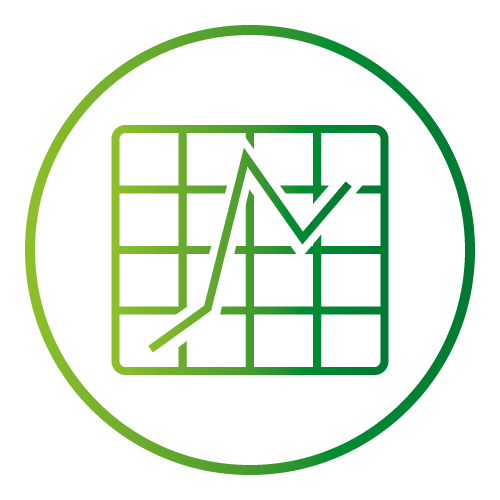 Table Chart icon outline
