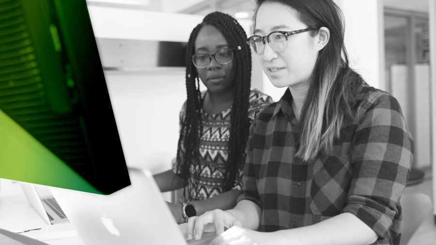 Colleagues working together