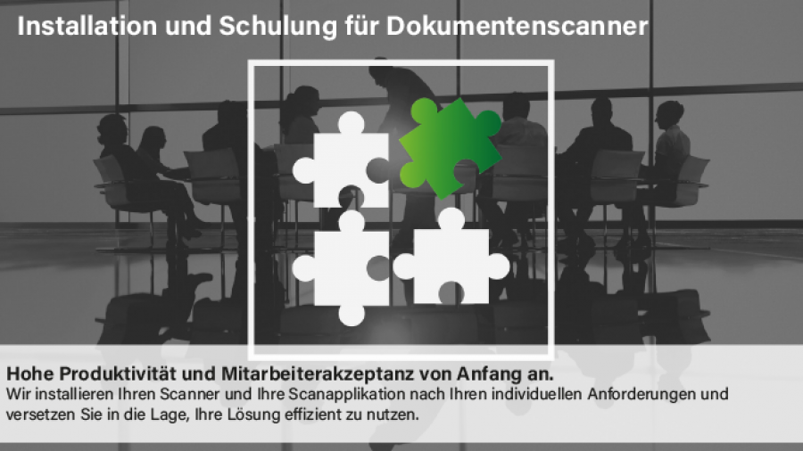 Installation Flyer in German