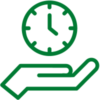 Time in hand icon