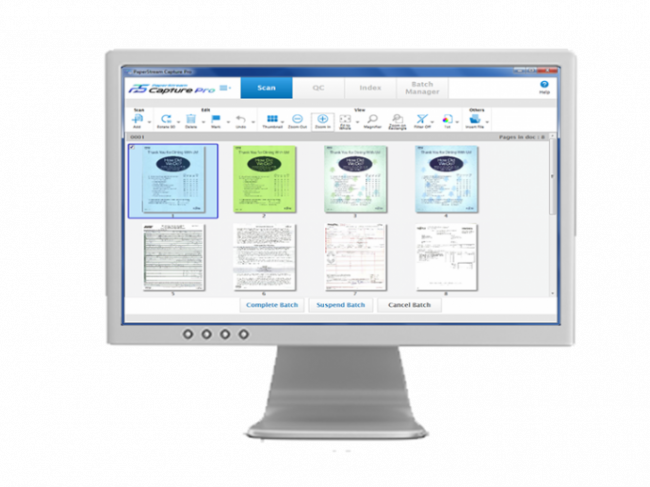 Fujitsu PaperStream interface image