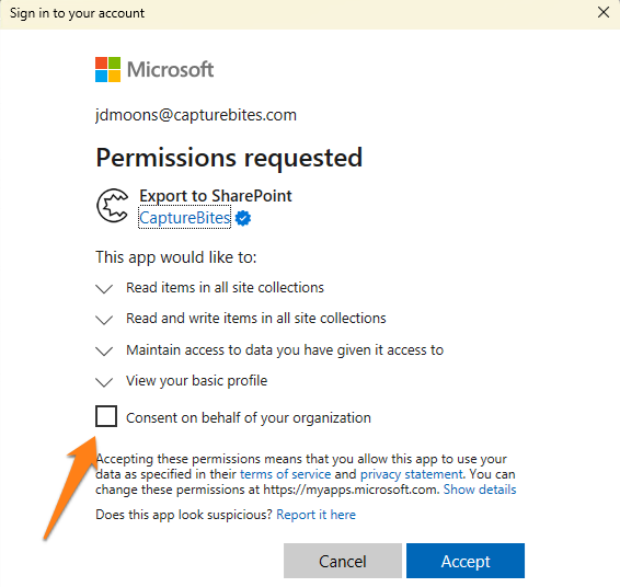 MetaServer_Export-to-SharePoint_Oauth20