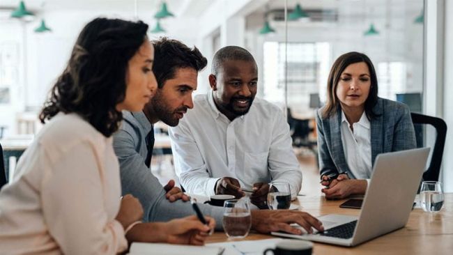 Insurance industry image teamwork